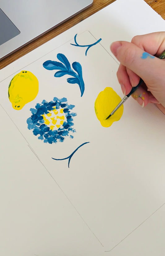 Italian hand painted phone case - Samsung